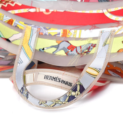 Hermes Rubber Silk Louvre Musuem Tote Multicolor 6 of 20