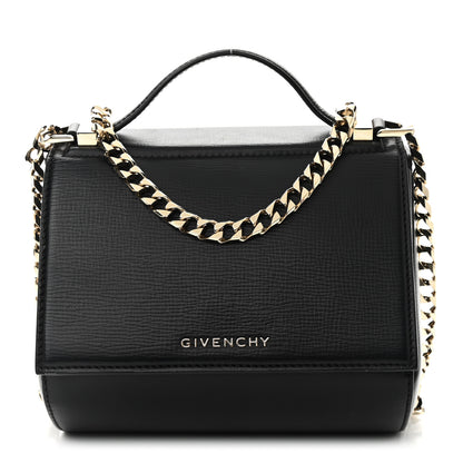 Givenchy Textured Calfskin Mini Pandora Box Chain Crossbody Bag Black 1 of 11