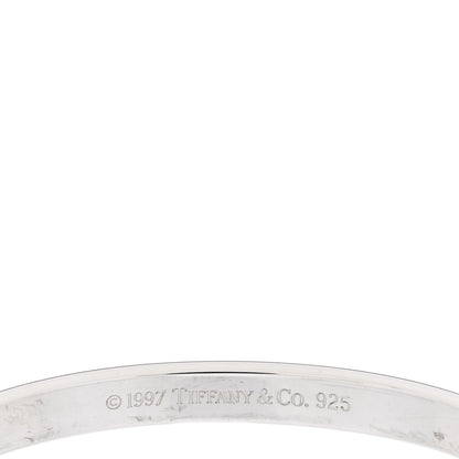 Tiffany Sterling Silver Narrow 1837 Bangle Bracelet 3 of 4