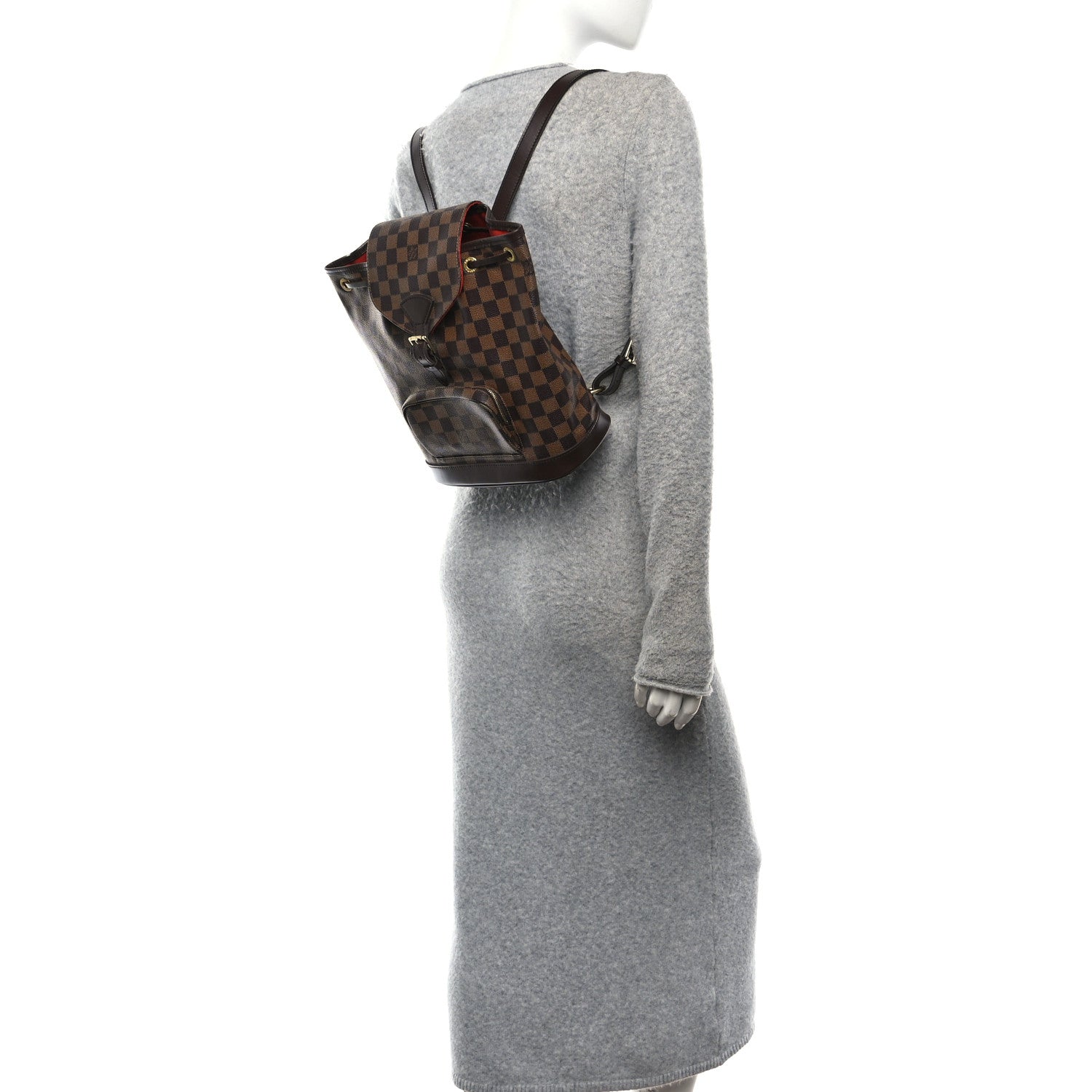 Louis Vuitton Damier Ebene Montsouris MM Backpack 2 of 10