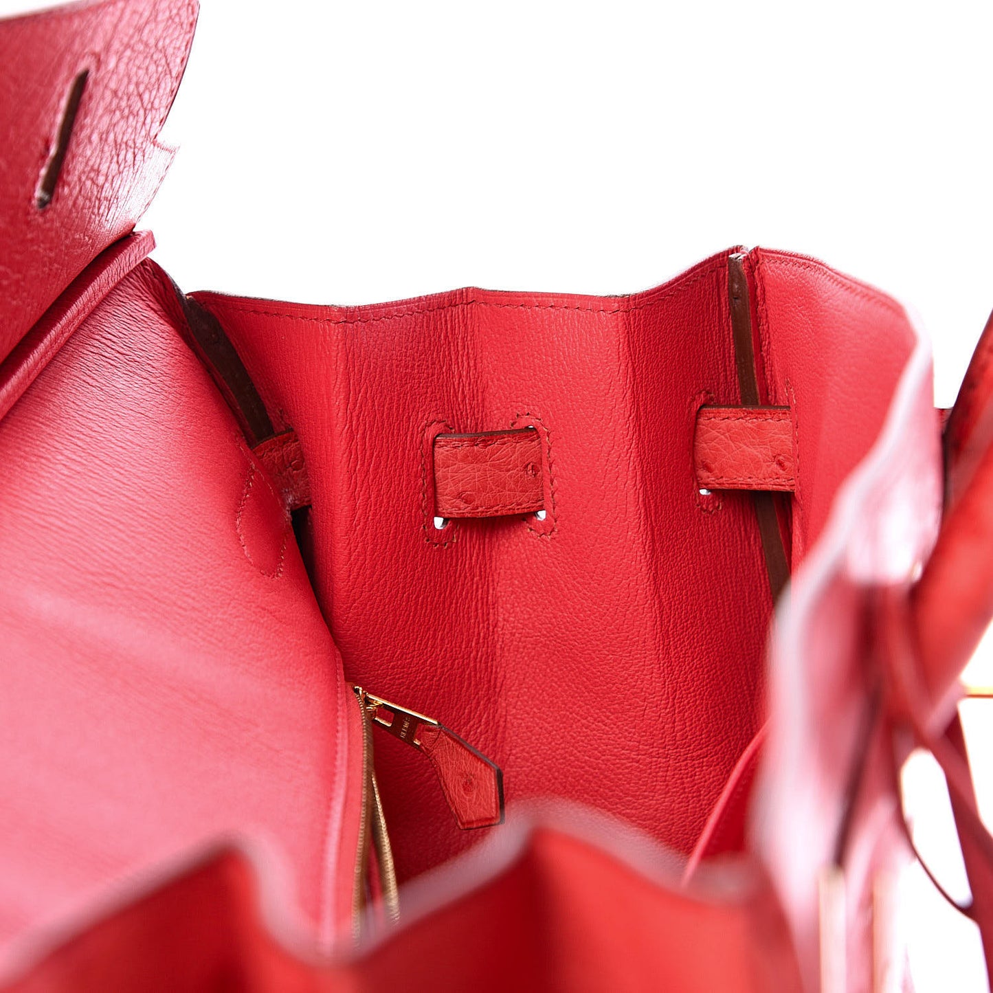 Ostrich Birkin 35 Rouge Vif