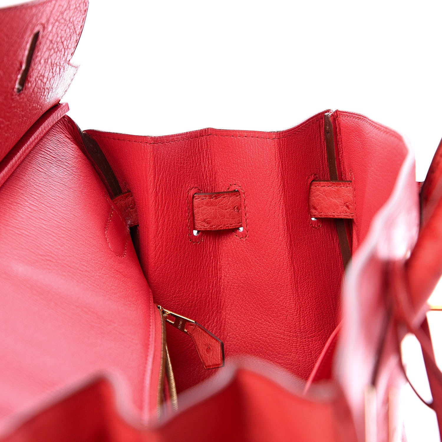 Hermes Ostrich Birkin 35 Rouge Vif 11 of 37