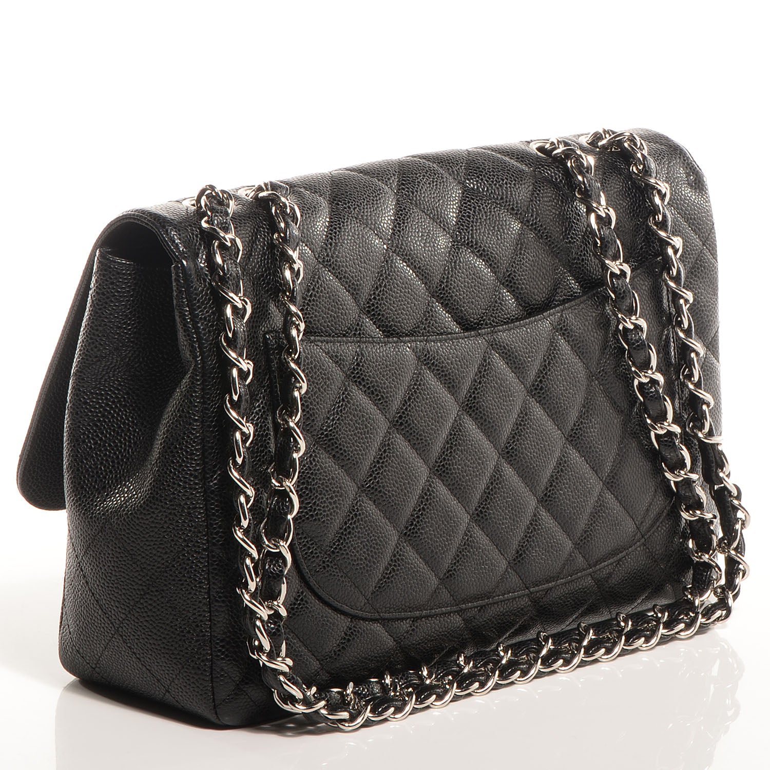 Chanel Caviar Jumbo Single Flap Black 3 of 8