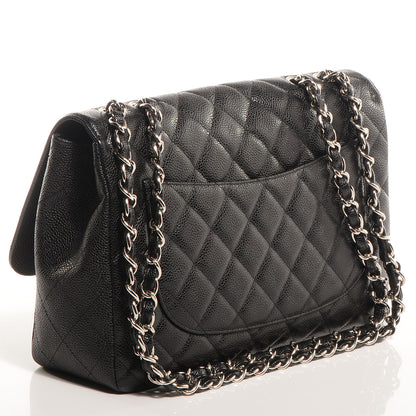 Chanel Caviar Jumbo Single Flap Black 3 of 8