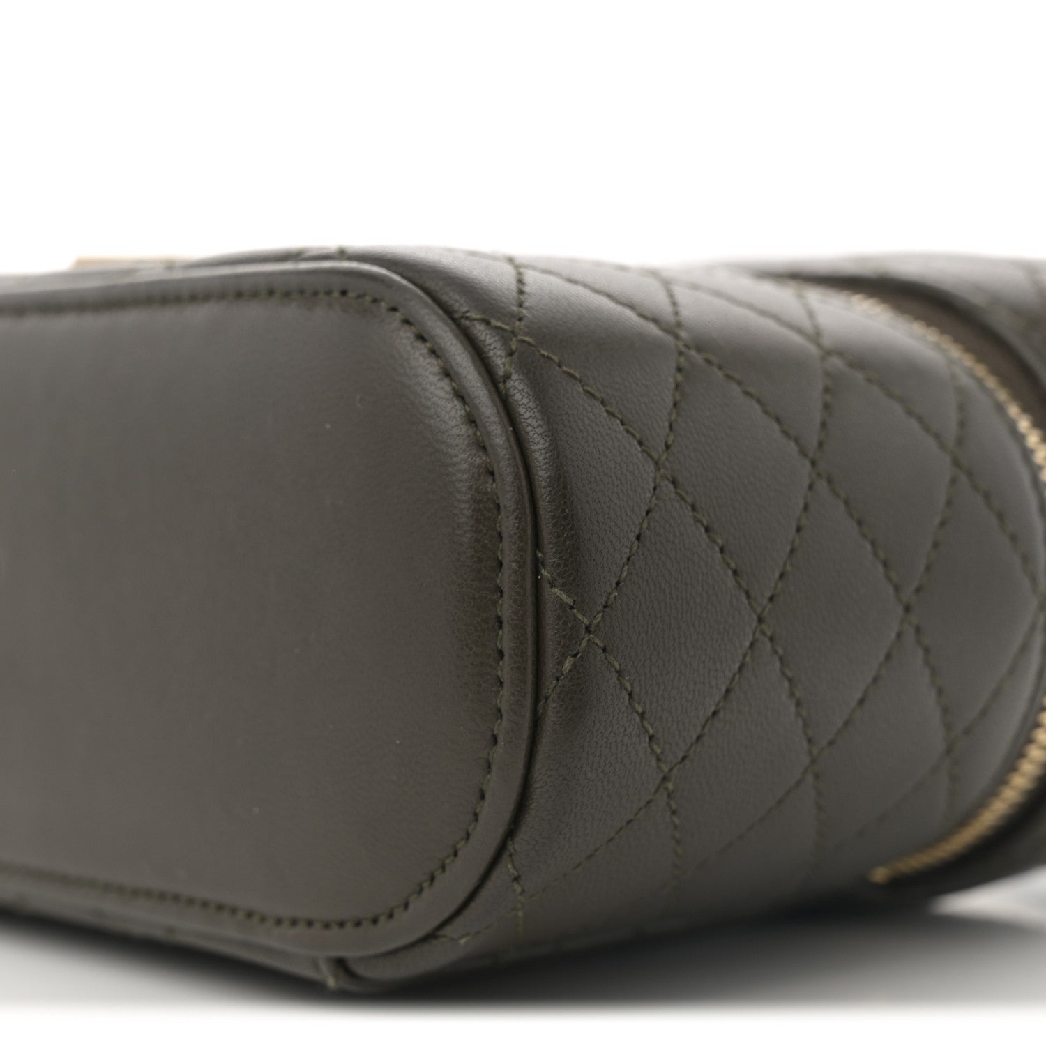 Saint Laurent Lambskin Quilted Mini Gaby Vanity Case Light Musk 9 of 12