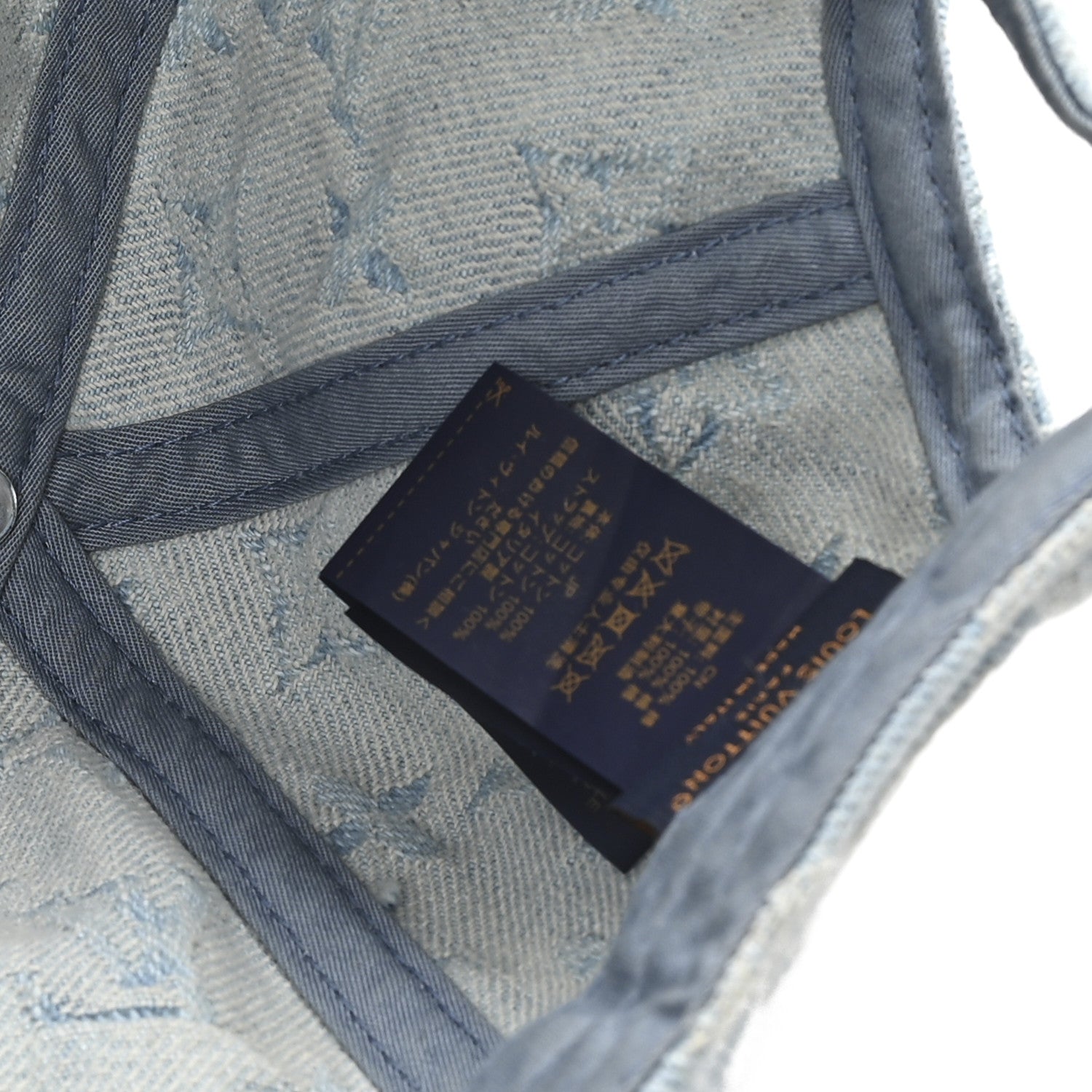 Louis Vuitton Monogram Denim Cap L Blue 1840567 – FASHIONPHILE