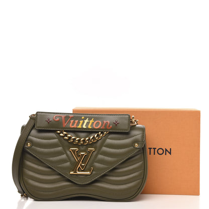 Louis Vuitton Calfskin New Wave Chain MM Kaki 10 of 10