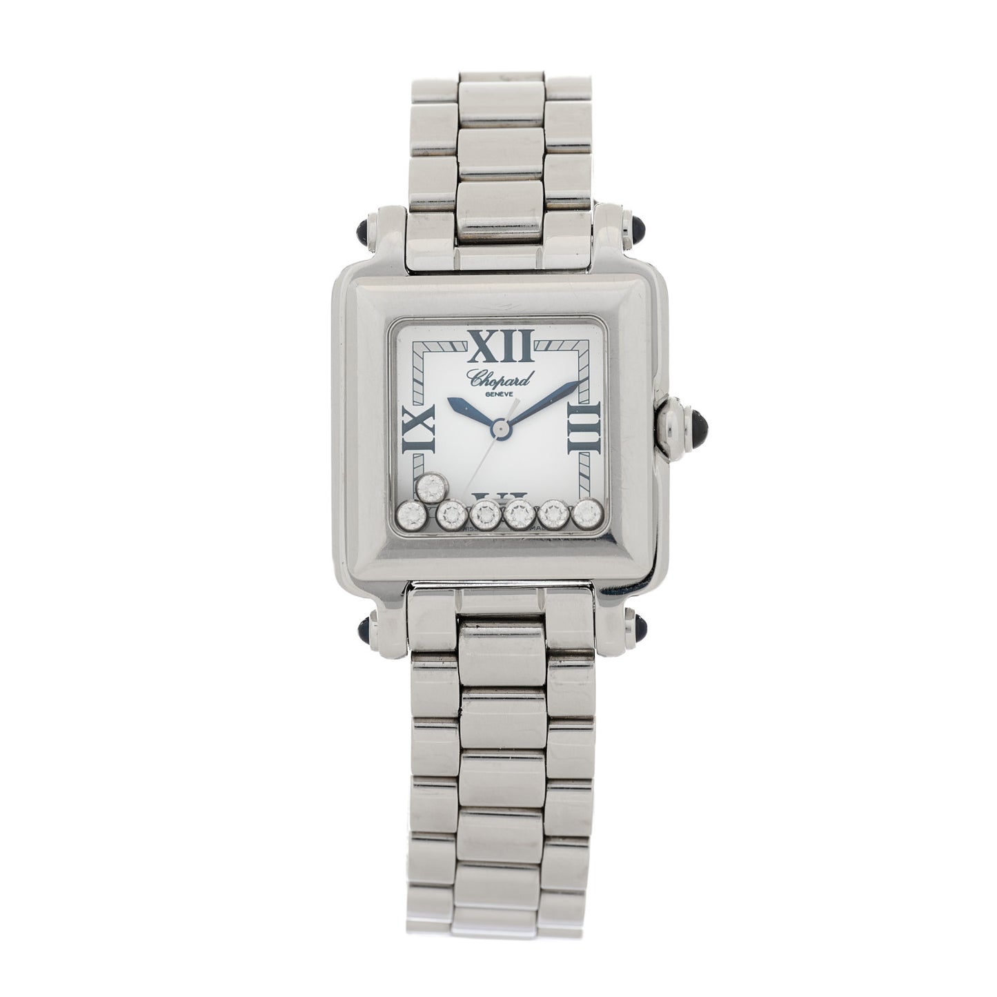 Stainless Steel 7 Diamond 27mm Happy Sport Quartz Watch