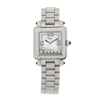 Chopard Stainless Steel 7 Diamond 27mm Happy Sport Quartz Watch 1 of 4