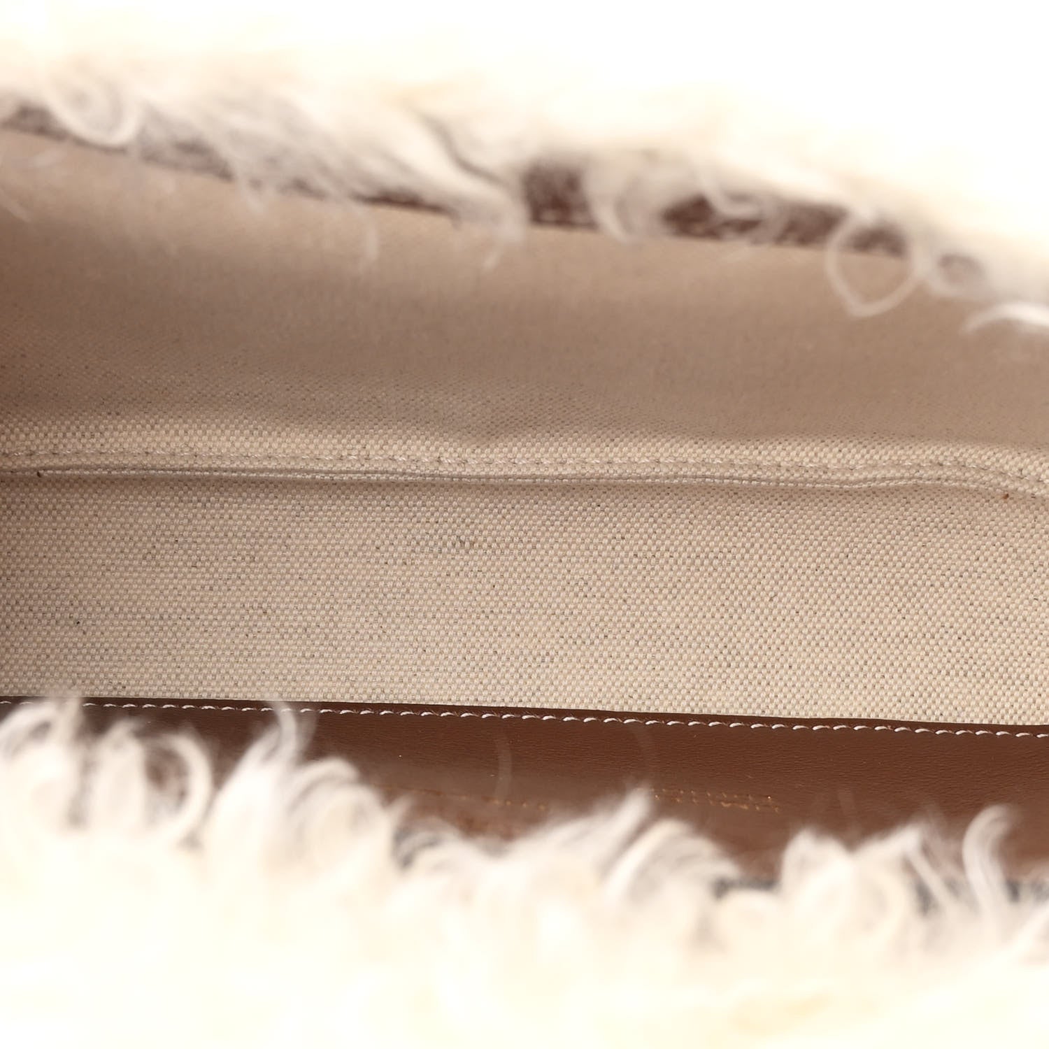 Burberry Mohair TB Lola Bag White 5 of 10