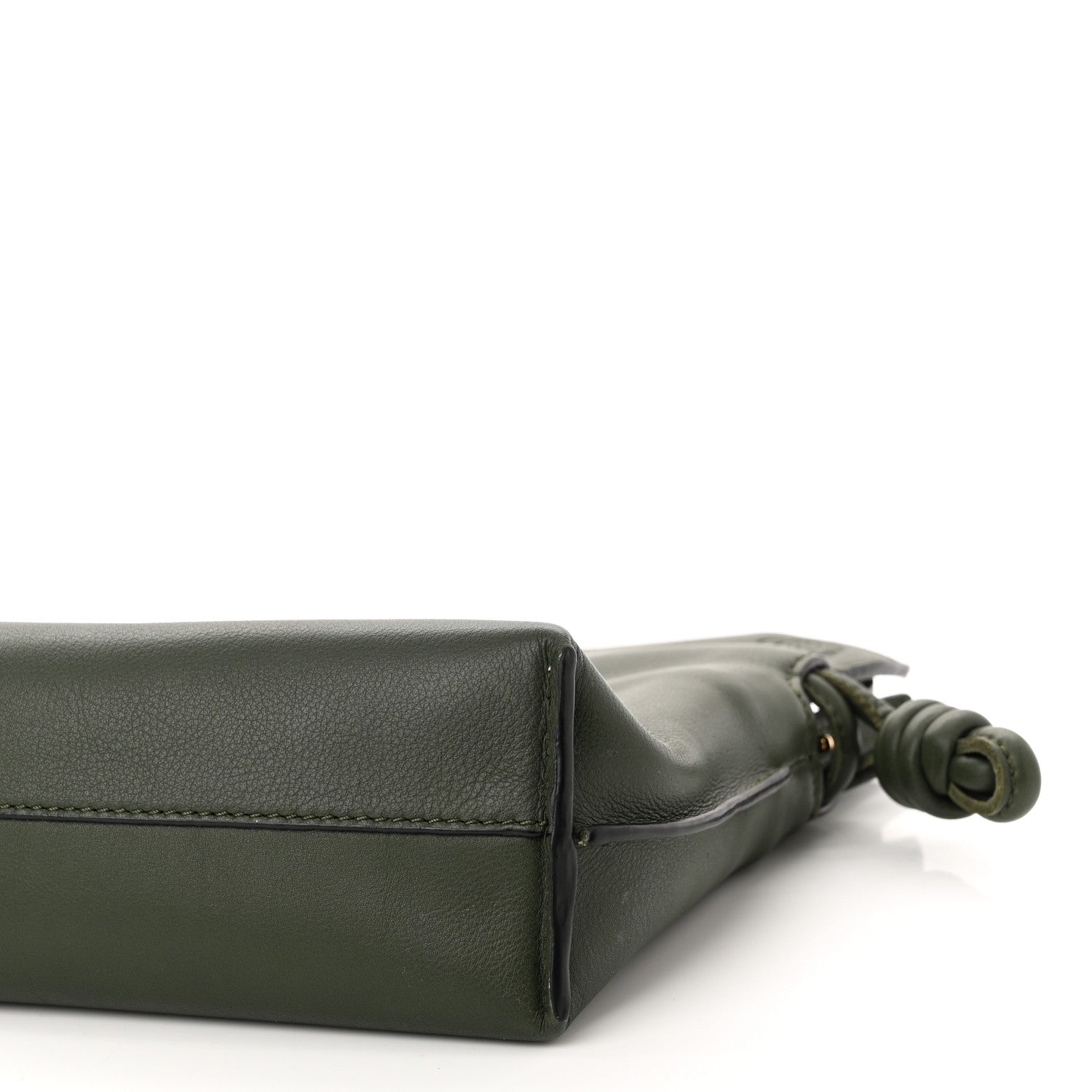 Loewe Calfskin Mini Flamenco Knot Clutch Vintage Khaki 9 of 10