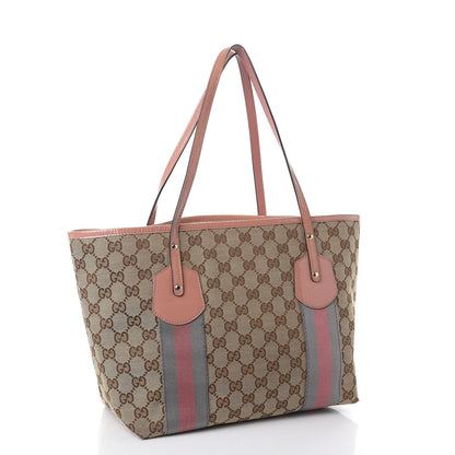 Gucci Monogram Patent Web Jolie Tote Bag Pink 3 of 11