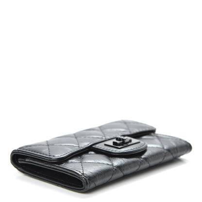 Chanel Aged Calfskin Quilted Reissue Flap Card Holder Wallet So Black 4 of 9