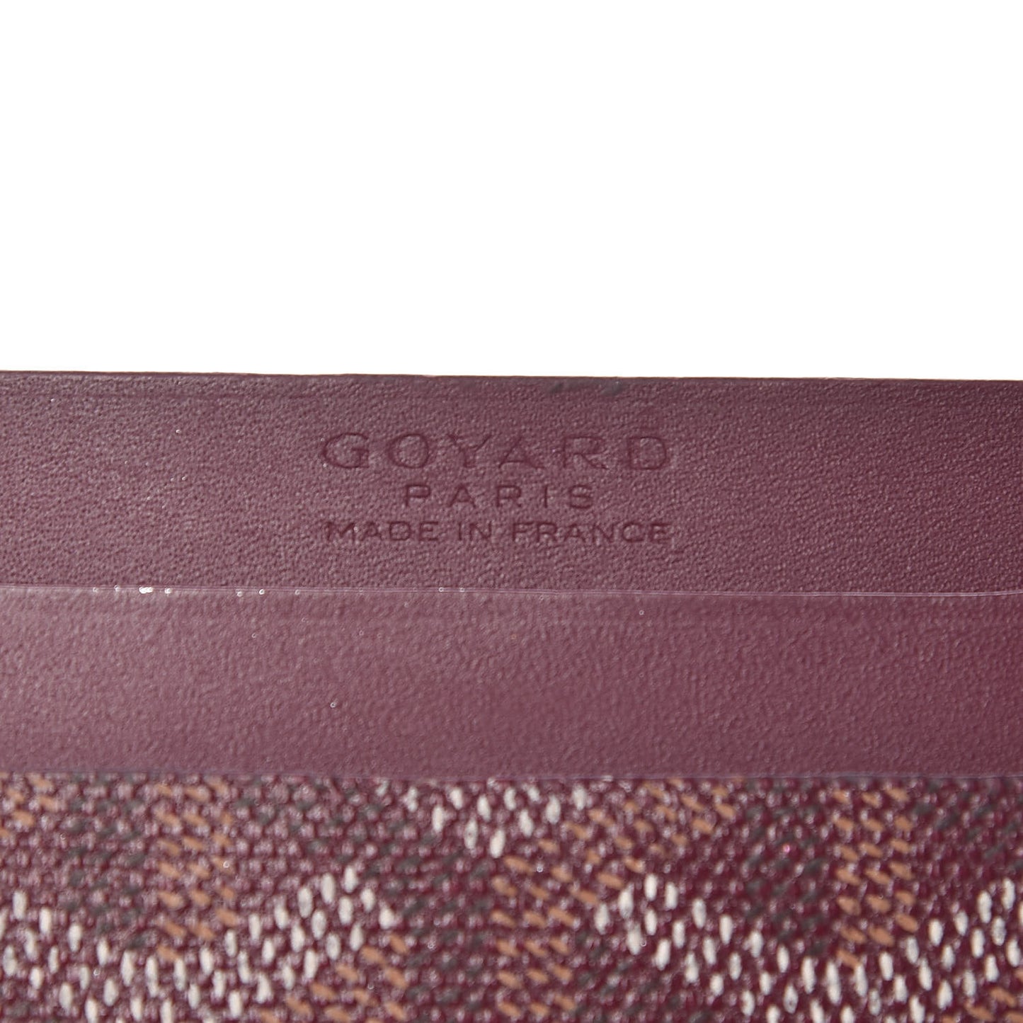 Goyardine Saint Sulpice Card Holder Bordeaux