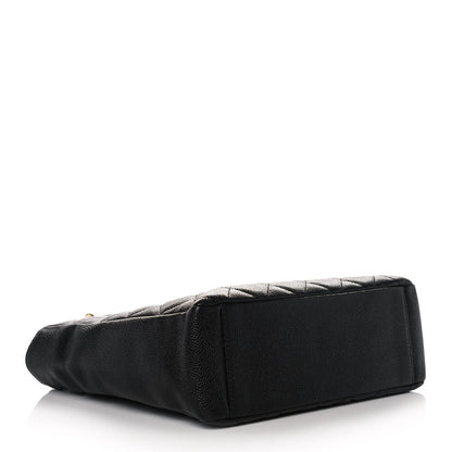 Chanel Caviar Quilted Petit Shopping Tote PST Black 4 of 10