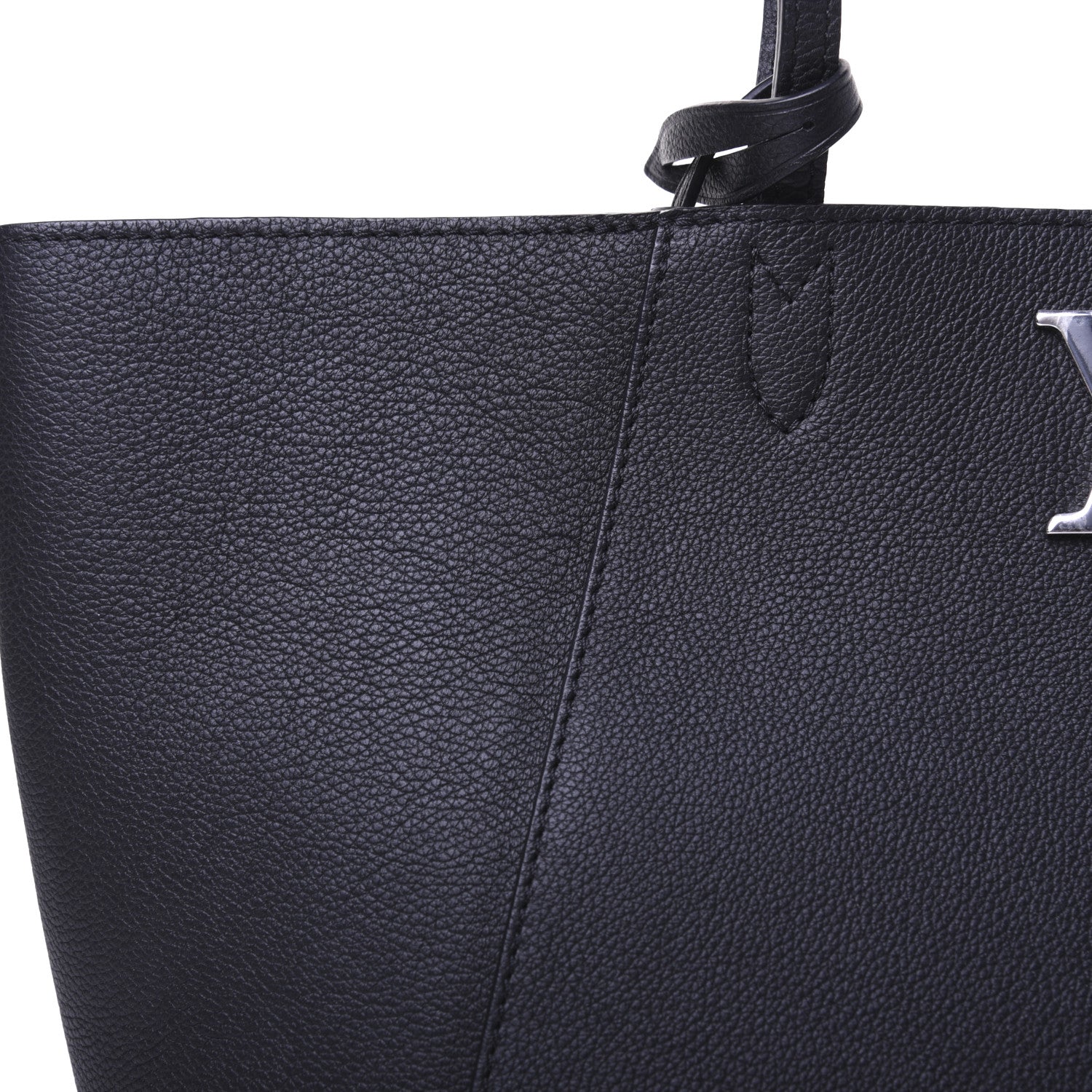 Louis Vuitton Calfskin Lockme Cabas Black 12 of 14
