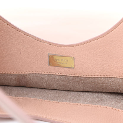 Tom Ford Calfskin Large Alix Padlock Zip Shoulder Bag Blush Nude 7 of 11