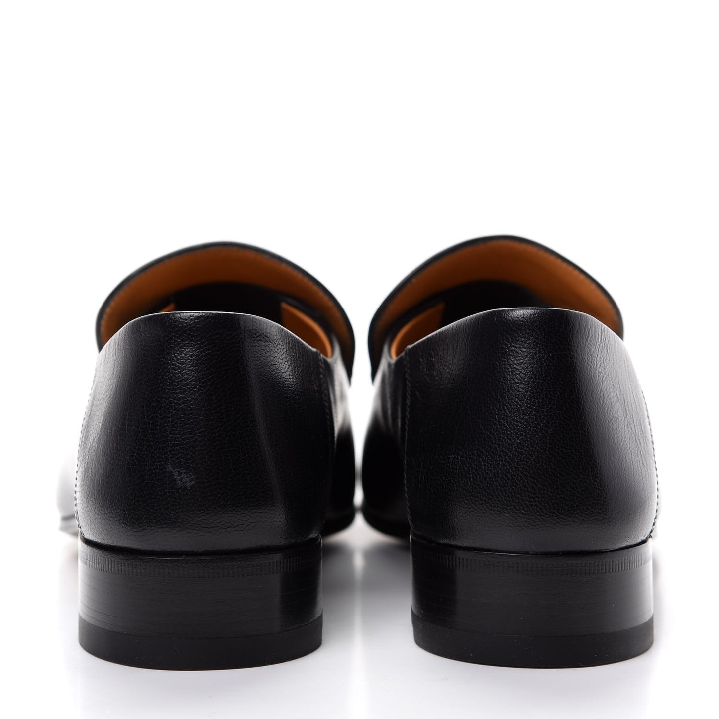 Goatskin Mens Horsebit Loafers 8 Black