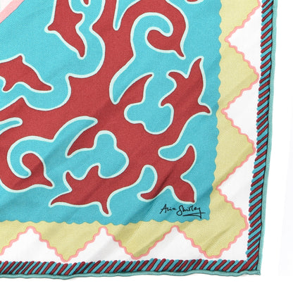 Hermes Silk Appaloosa Des Steppes Scarf 90 Creme Black Vert 3 of 5