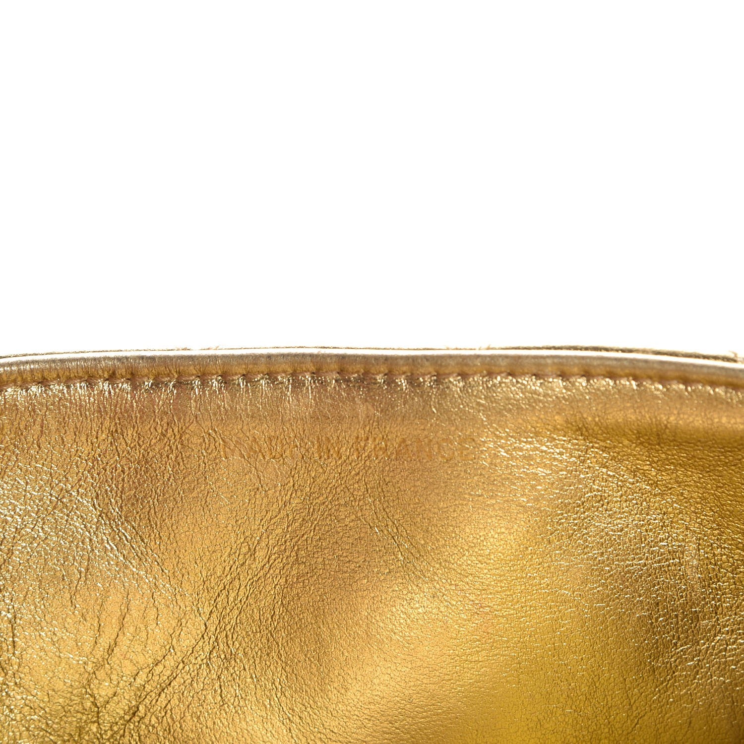 Chanel Metallic Lambskin Quilted Mini Square Flap Gold 8 of 8