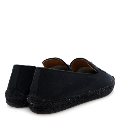 Christian Louboutin Olan Canvas Mens Nanou Orlato Flat Espadrilles 43 Black 4 of 8