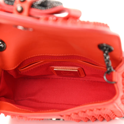 Christian Louboutin Calfskin Spiked Sweety Charity Crossbody Bag Papaye 5 of 10