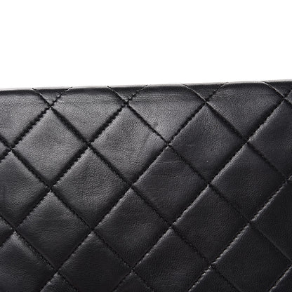 Chanel Lambskin Quilted Long Wallet Black 8 of 9