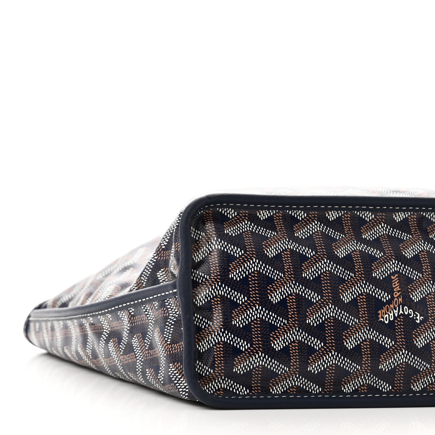 Goyardine Reversible Mini Anjou Navy