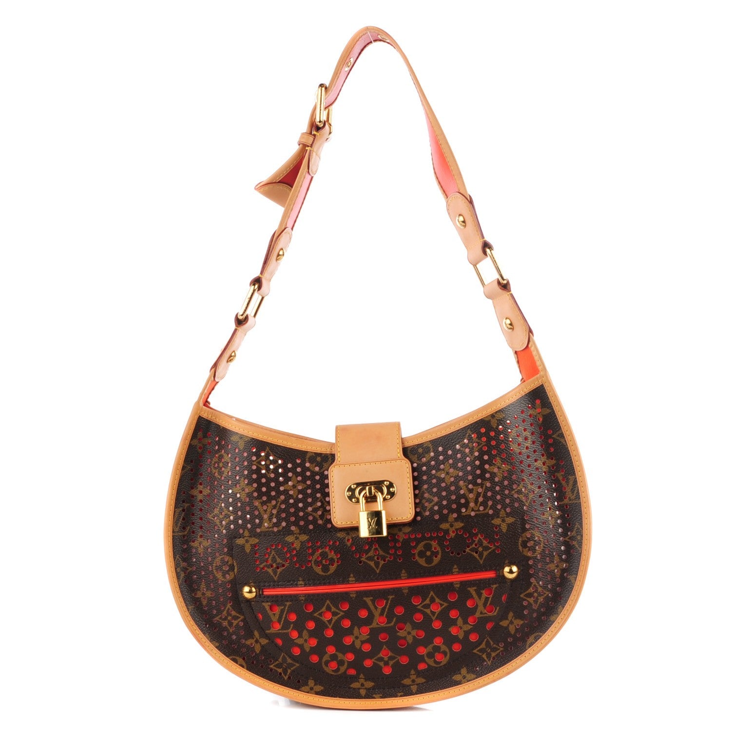 Louis Vuitton Monogram Perforated Demi-Lune Orange 1 of 7