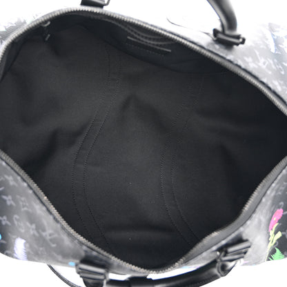 Louis Vuitton Monogram Eclipse Folia Keepall Bandouliere 50 4 of 9