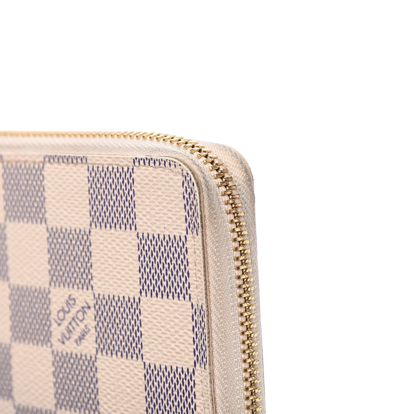 Damier Azur Clemence Wallet Rose Ballerine