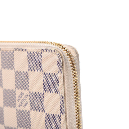 Louis Vuitton Damier Azur Clemence Wallet Rose Ballerine 8 of 12