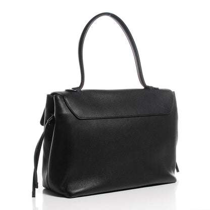 Louis Vuitton Calfskin Lockme MM Black 3 of 7
