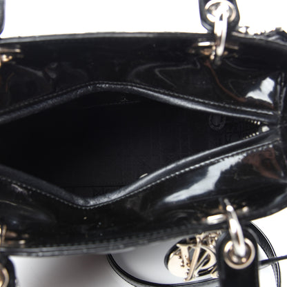 Christian Dior Patent Cannage Medium Lady Dior Black 5 of 11