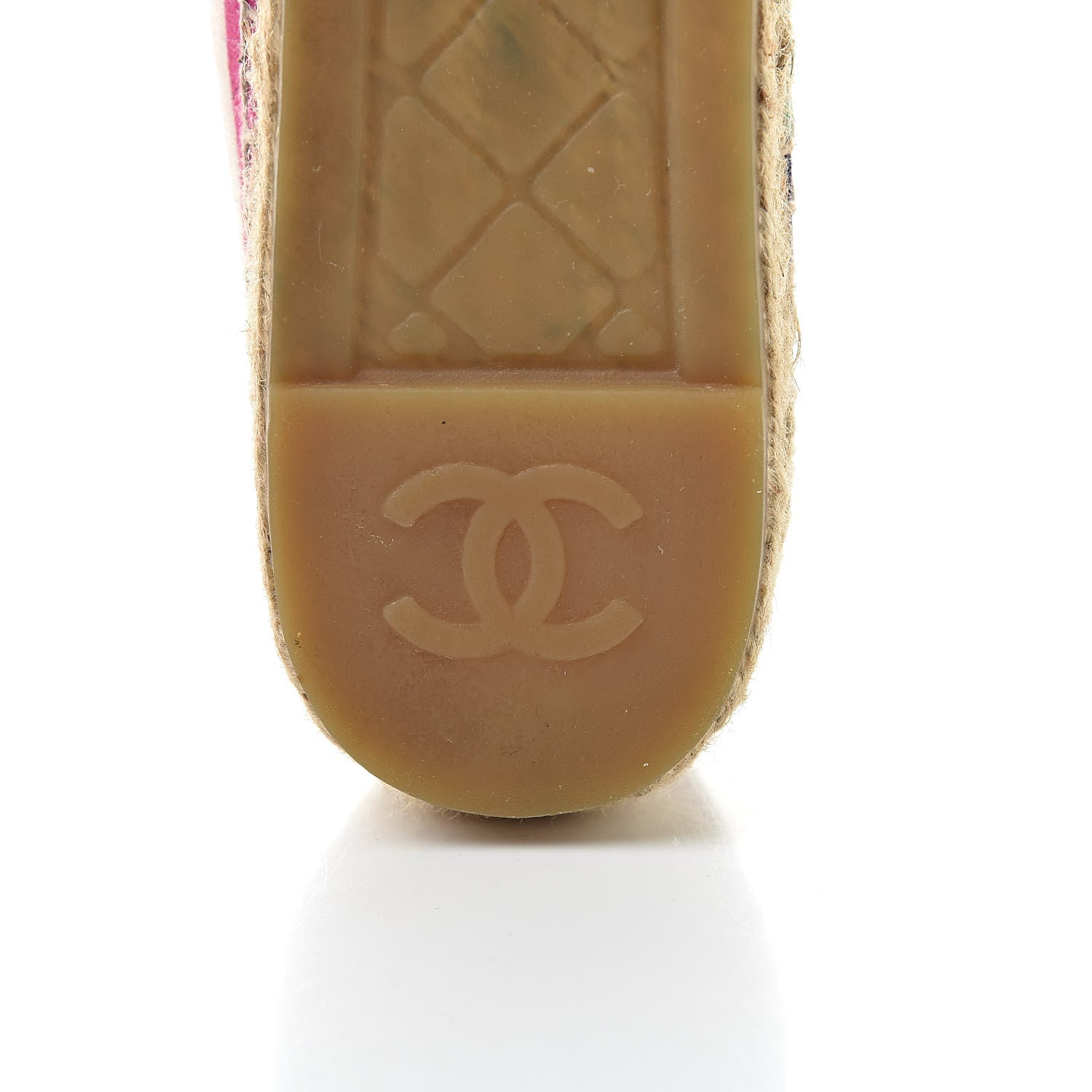 Chanel Crepe Patent CC Espadrilles 37 Multicolor Black 8 of 9