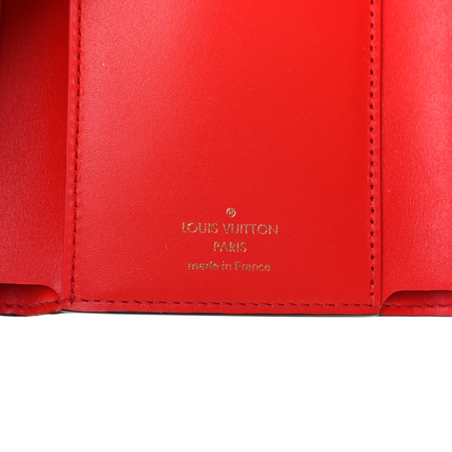 Louis Vuitton Monogram Flower Lock Compact Wallet Coquelicot 6 of 7