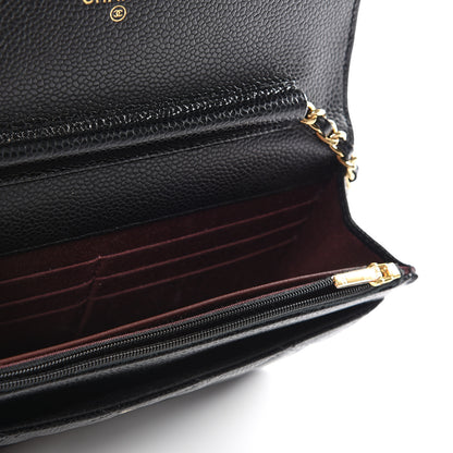 Chanel Caviar Quilted Wallet On Chain WOC Black 5 of 11