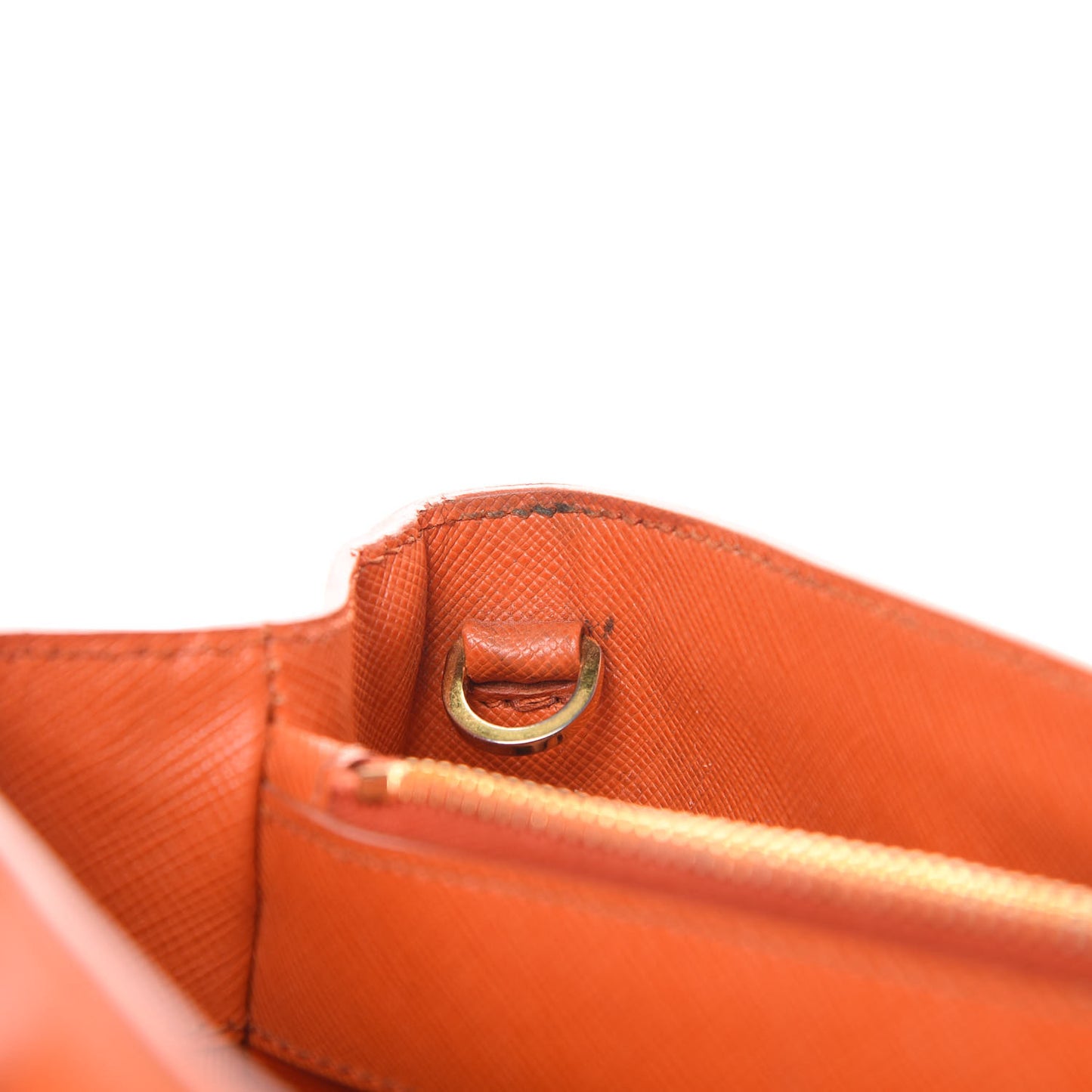 Saffiano Medium Galleria Double Zip Tote Papaya