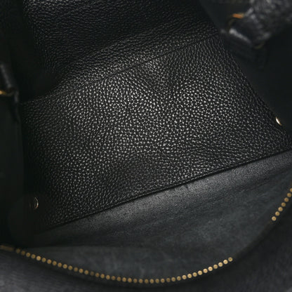 Salvatore Ferragamo Grained Calfskin Double Handle Small Amy Tote Black 5 of 9