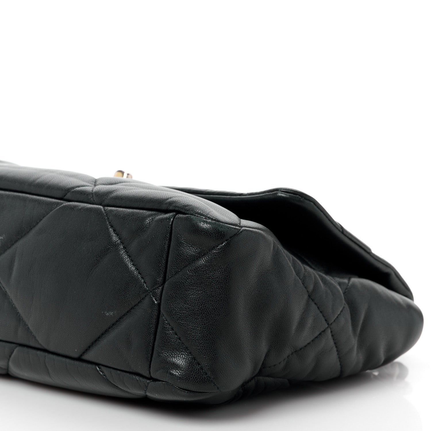 Chanel Lambskin Quilted Large Chanel 19 Flap Black 11 of 12