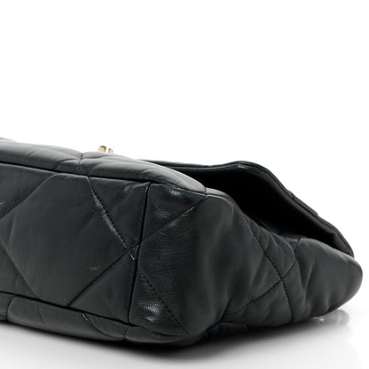 Chanel Lambskin Quilted Large Chanel 19 Flap Black 11 of 12