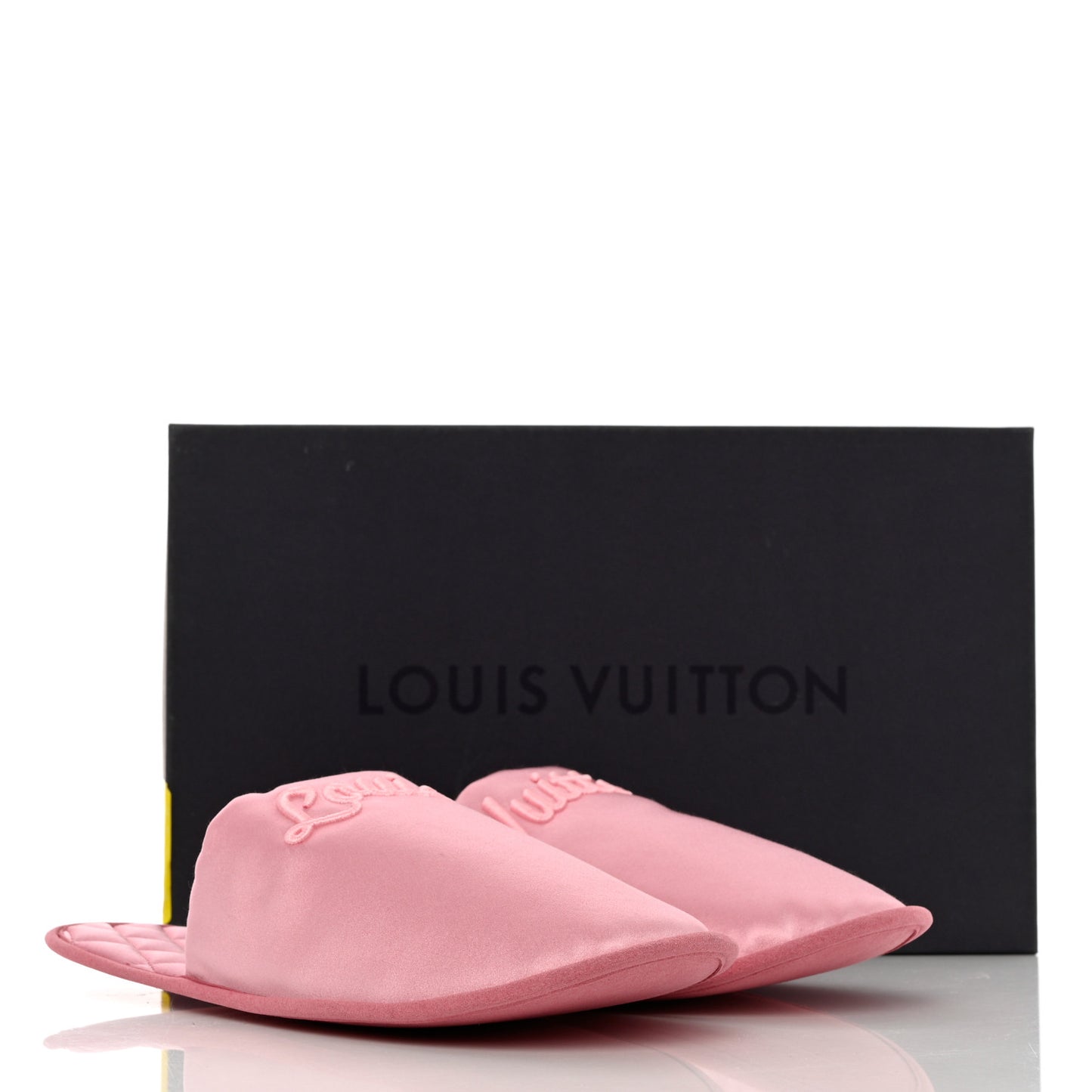 Satin LV Suite Flat Mule 40-41 Rose