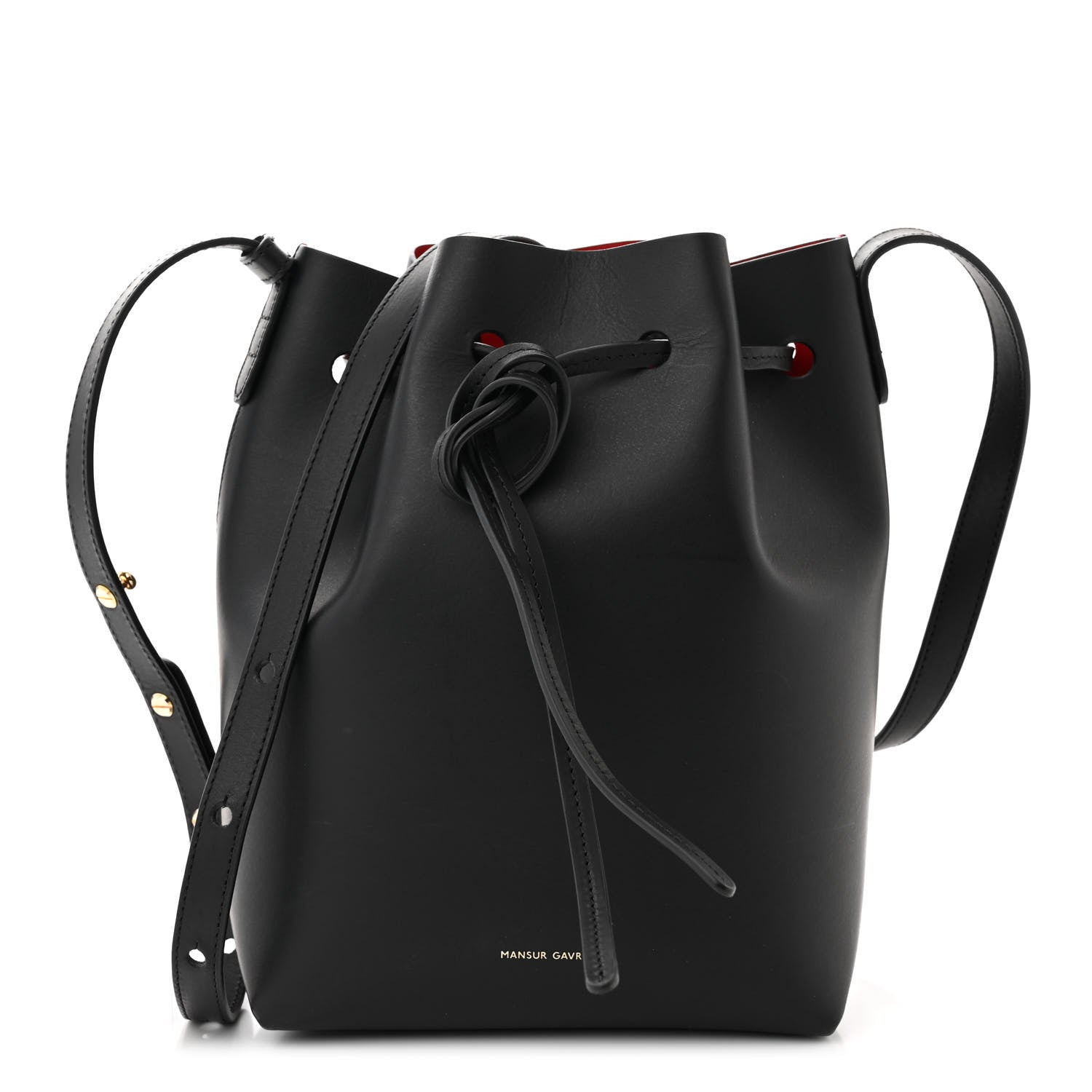Mansur Gavriel Calfskin Mini Bucket Bag Black Flamma 1 of 10