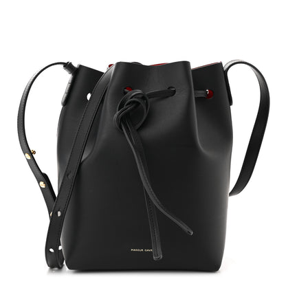 Mansur Gavriel Calfskin Mini Bucket Bag Black Flamma 1 of 10