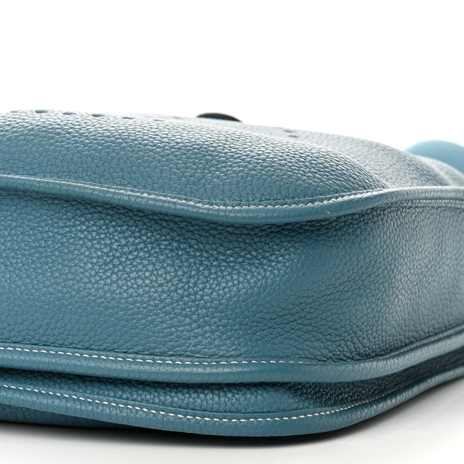 Hermes Taurillon Clemence EVELYNE III PM Blue Jean 10 of 11