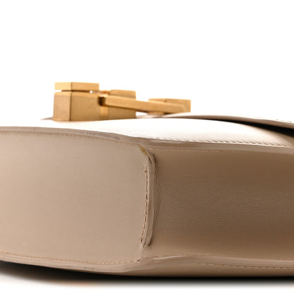 Saint Laurent Smooth Calfskin Le Carre Satchel Dark Beige 10 of 17