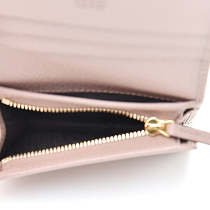 Gucci Pebbled Calfskin GG Marmont Card Case Porcelain Rose 5 of 8