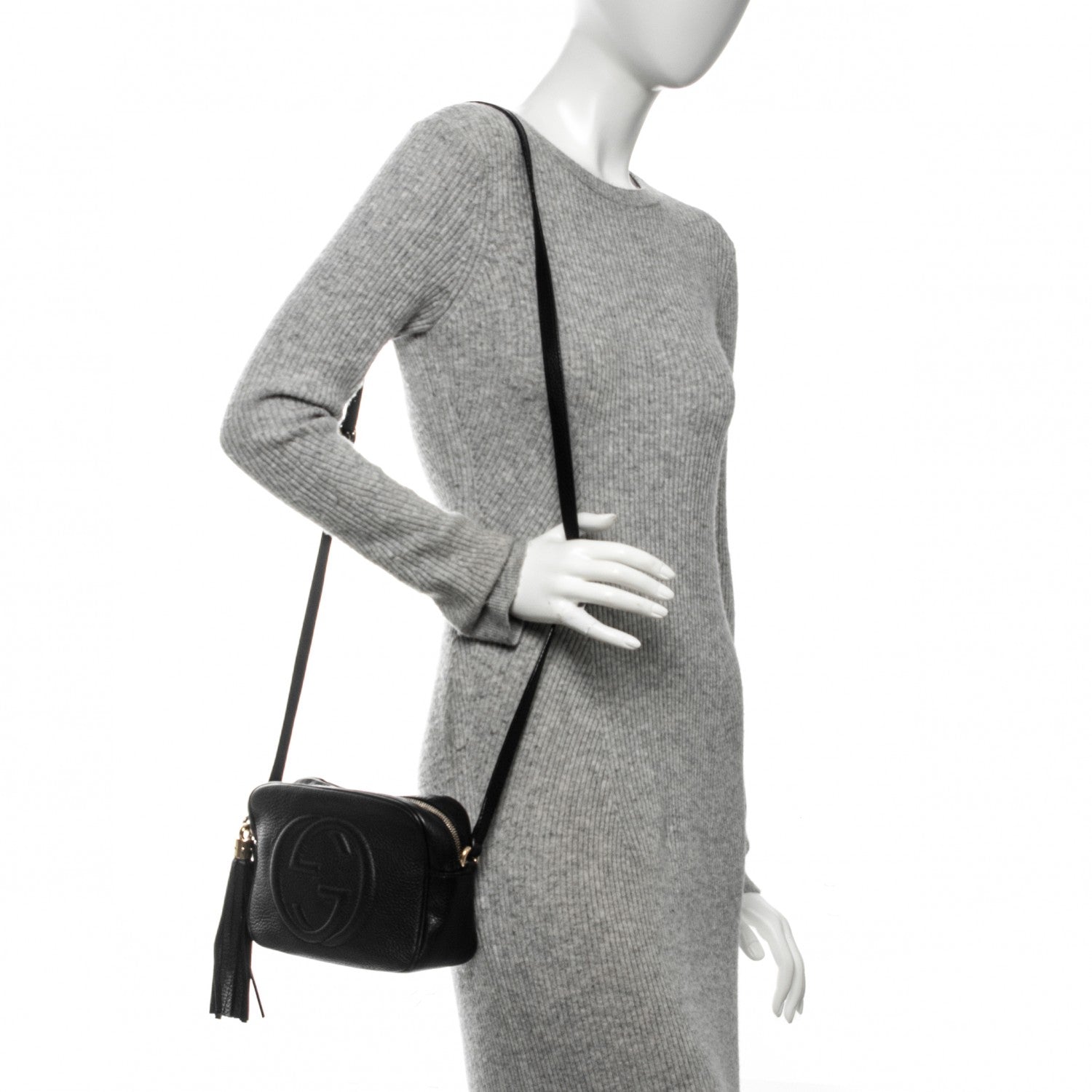 Gucci Pebbled Calfskin Small Soho Disco Bag Black 2 of 7