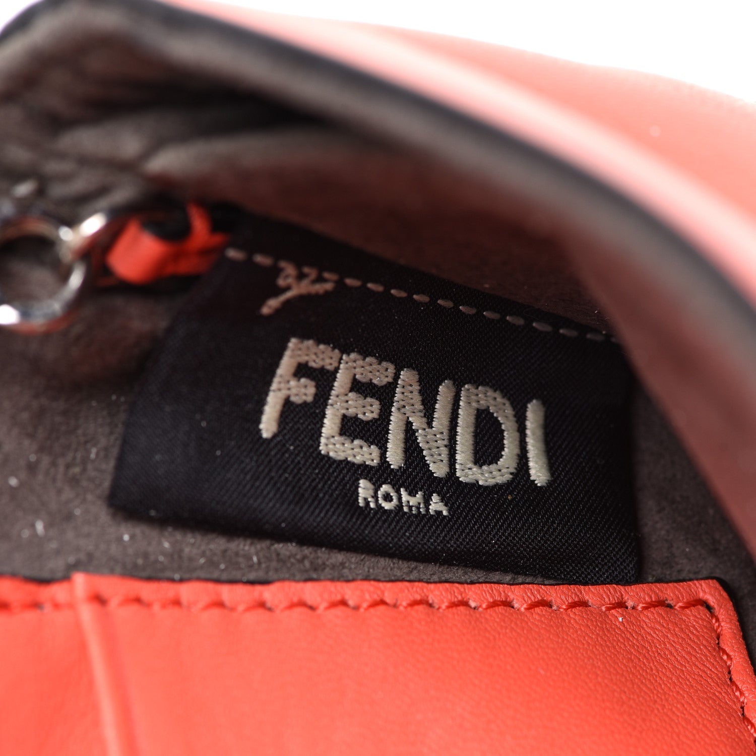 Fendi Shiny Nappa Micro Baguette Papavero 8 of 14