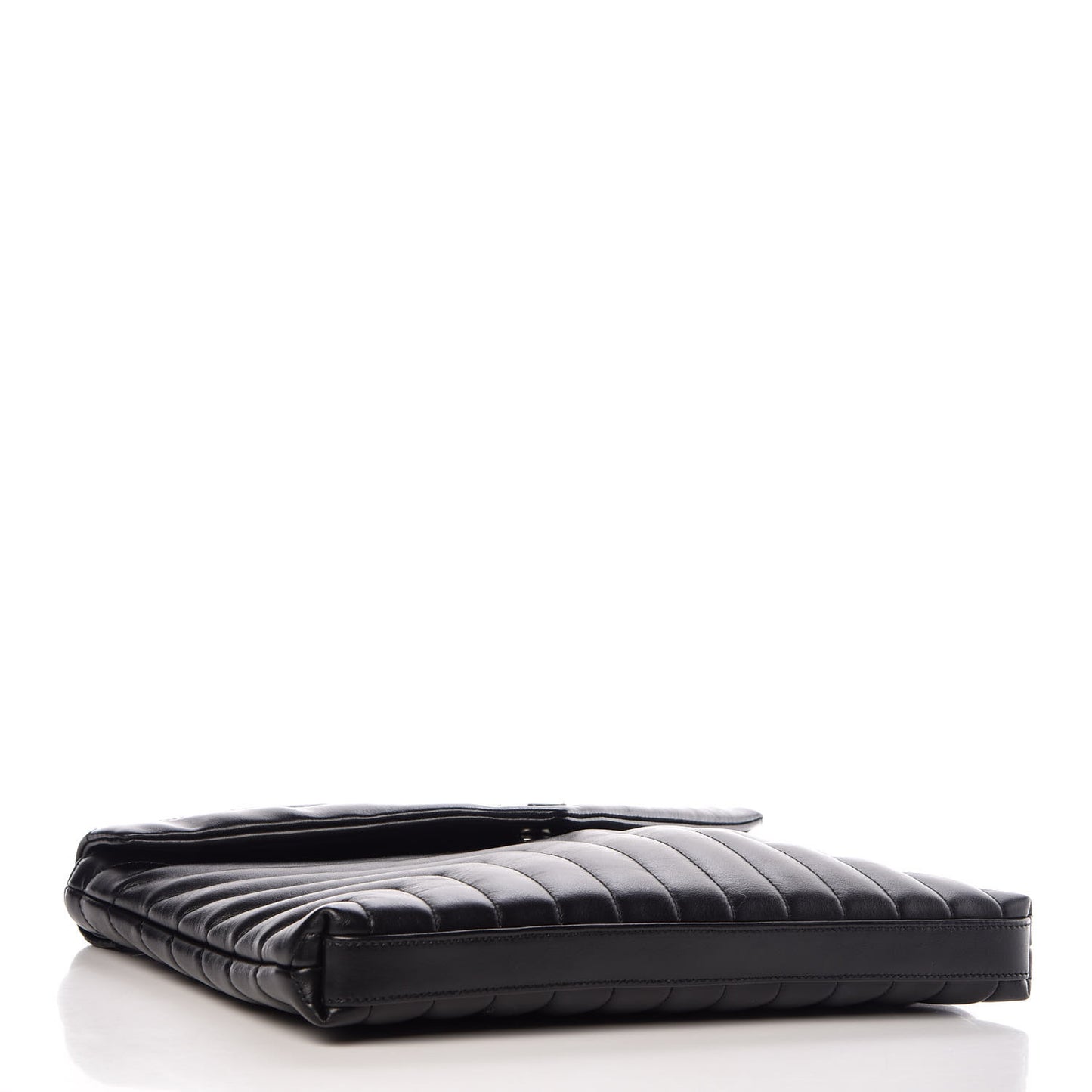 Calfskin Y Quilted Monogram Loulou Document Holder Black